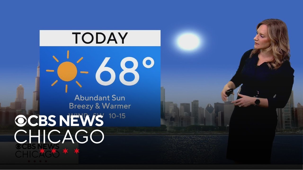 Highs in the upper 60s in Chicago with sunny skies - YouTube