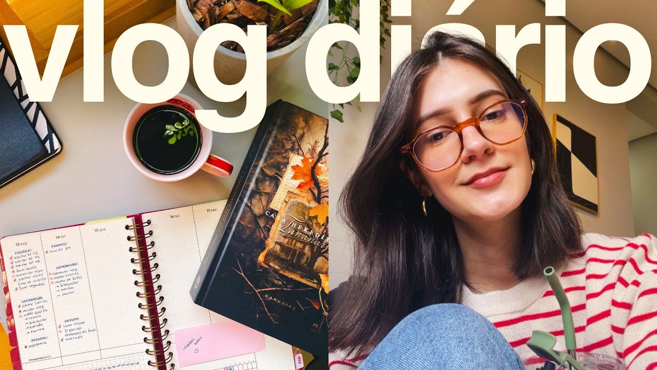 vlog: tour pelo planner, unboxing e leituras