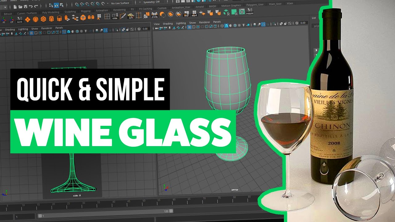 Modelling a Wine Glass in Maya YouTube