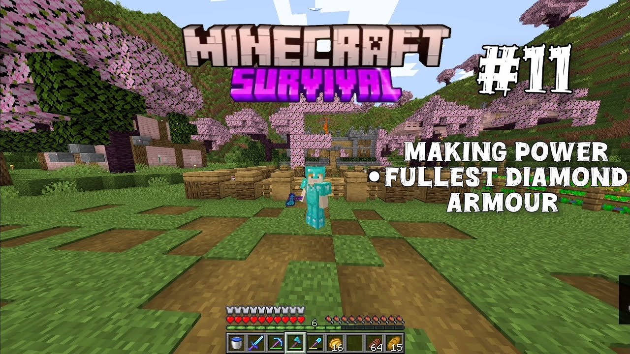 Minecraft Survival Series #11 in Hindi | OP Diamond Armour & Max Enchanted Tools 💎⚡