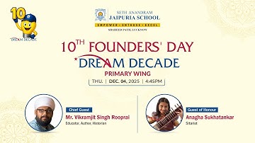 10th Founder’s Day Live | Celebrating a Decade of Vision & Excellence | Jaipuria School Lucknow