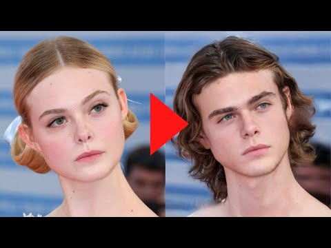 世界で大注目の【若手ハリウッド女優】を若手イケメン俳優っぽくしてみた