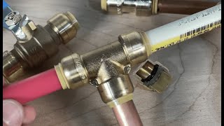 Disconnect push connect fittings the easy way