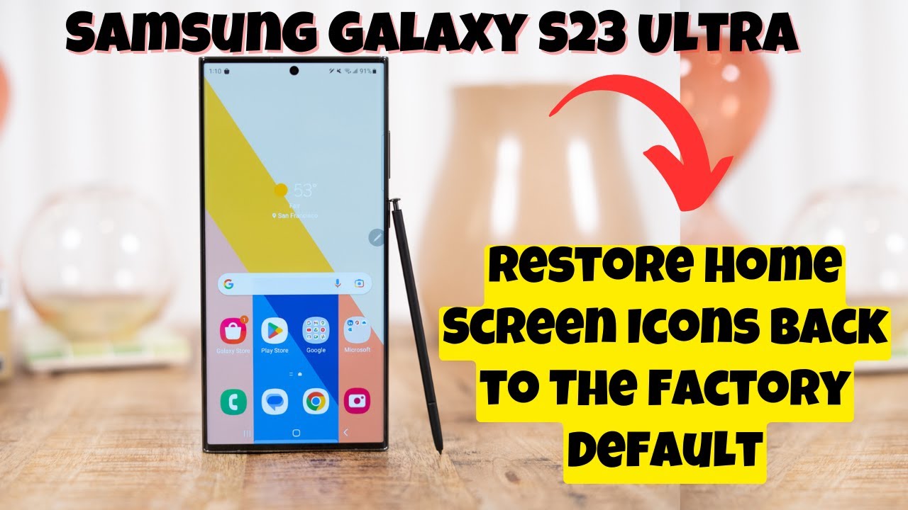 Samsung Galaxy A13: How to Restore Home Screen Icons Back to The Factory  Default 