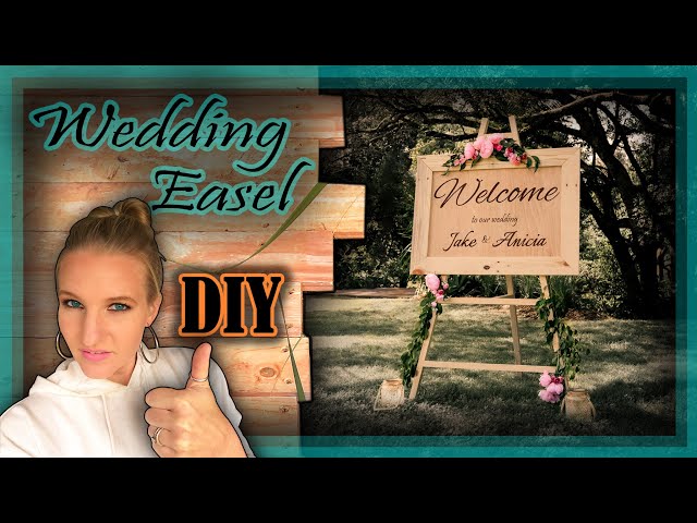 BirdsParty DIY Wedding Easel 👰 Tutorial - How to make standing