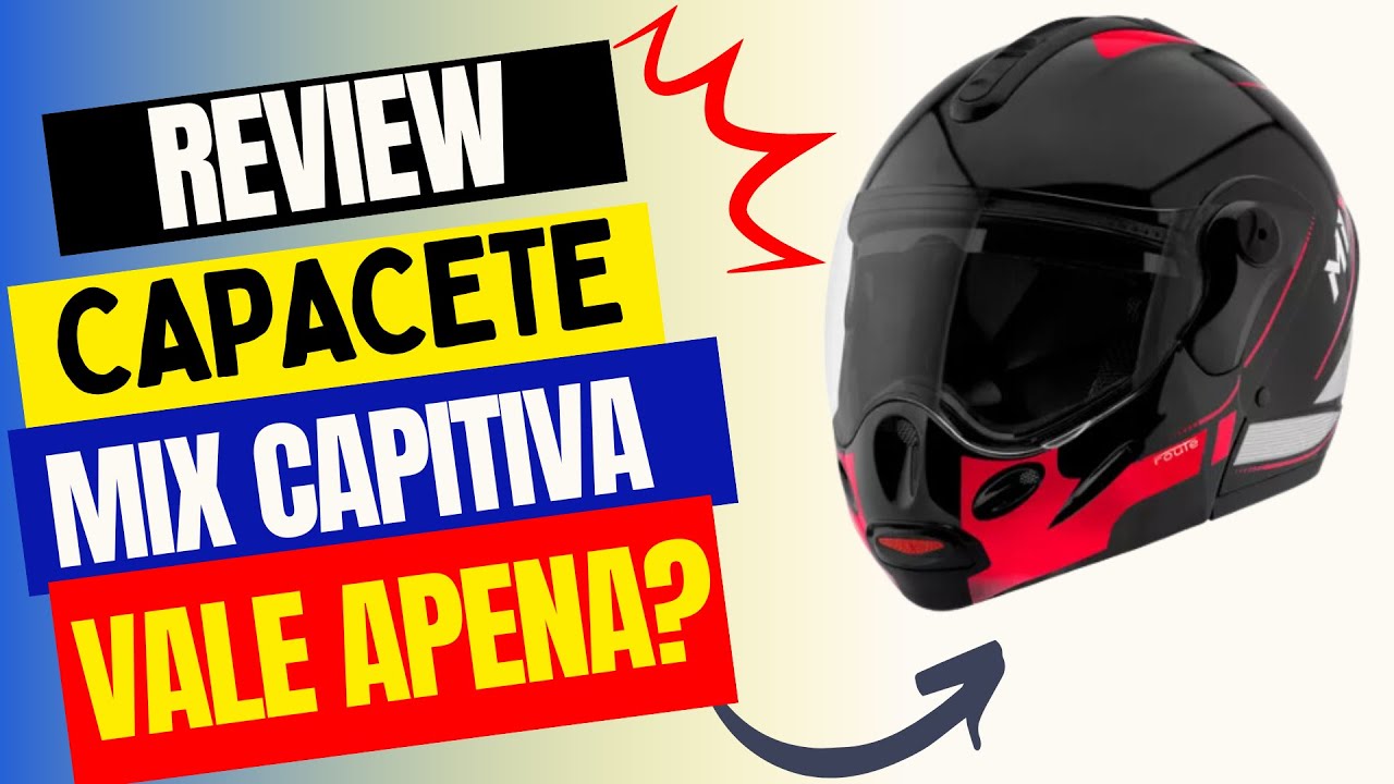 CAPACETE MIX CAPTIVA DOTS ESCAMOTEAVEL - REVIEW