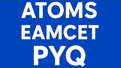 EAMCET PYQ  1