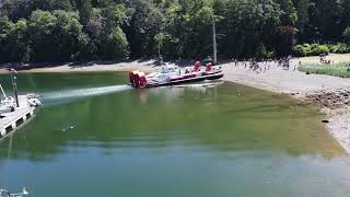 CCGS Moytel leaves Bowen Island