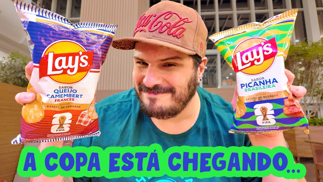 PROVEI AS NOVAS LAY'S DA COPA DO MUNDO DE 2026