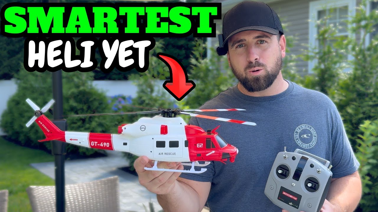 This RC Helicopter Has LIDAR and GPS?! Goosky E2 Test