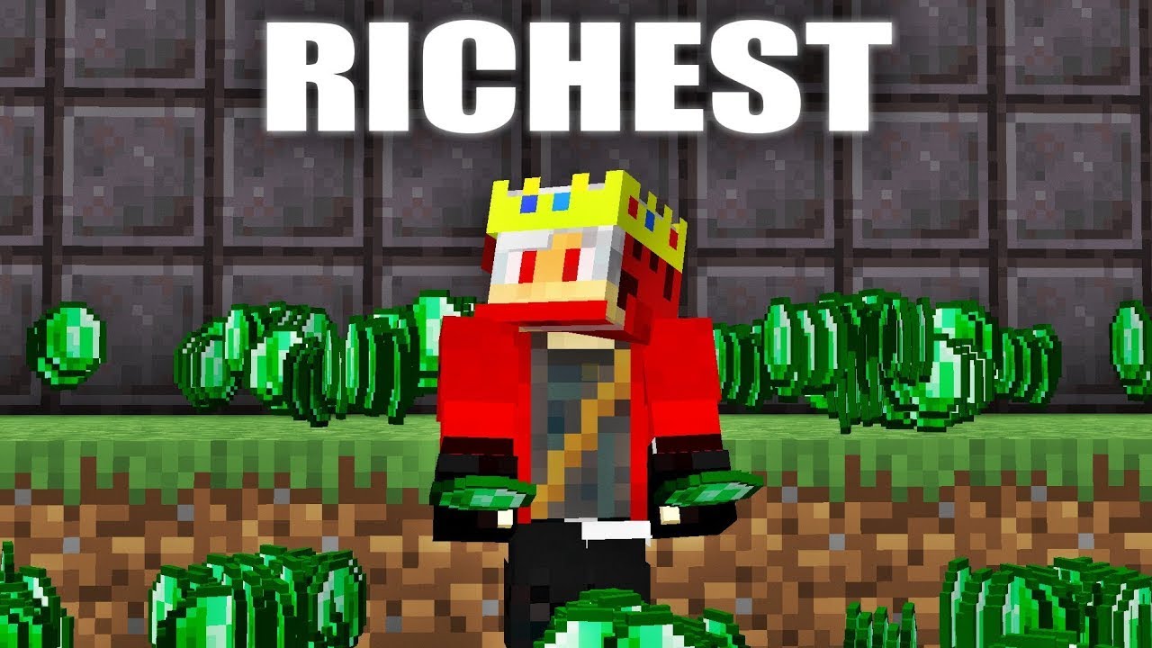 Minecraft Richest Player I BECOME MINECRAFT'S RICHEST PLAYER - YouTube