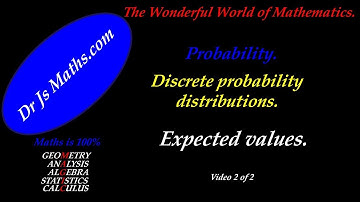 Discrete probability distributions - expected values & variance