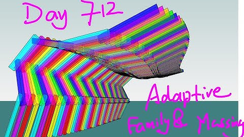 Revit Exercise (Day 712) Adaptive Family & Massing