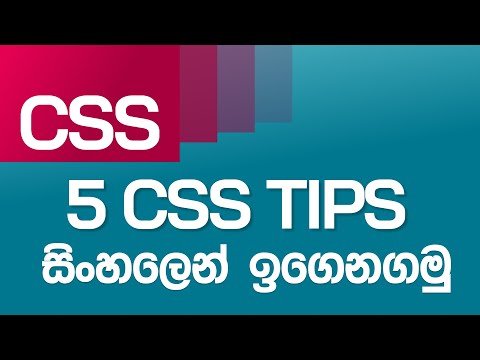 5 CSS Tips in Sinhala - CSS in Sinhala