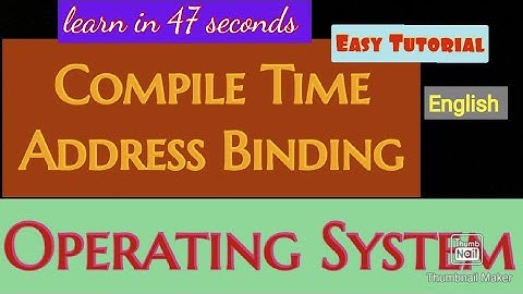 Compile time binding/os/operating system/computers/BCA/BSC IT/ SEMESTER 4
