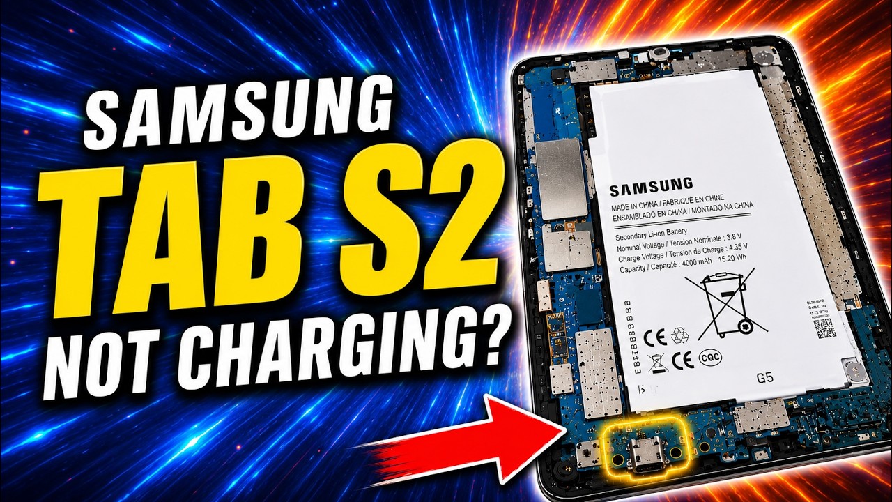 Samsung TAB S2 T810 Charging port replacement - YouTube