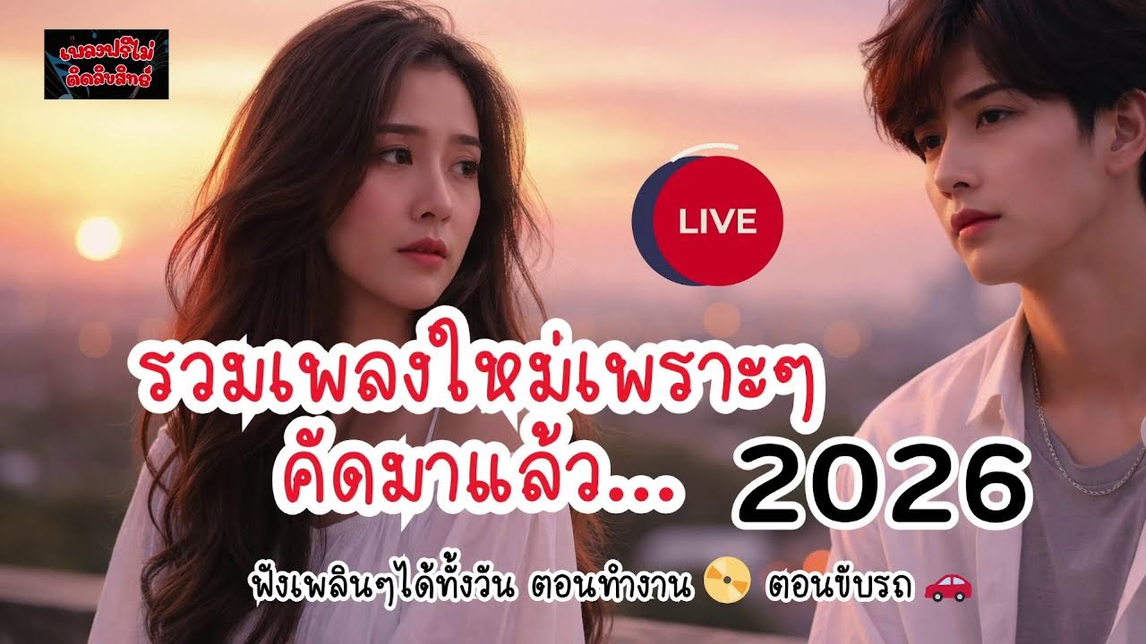 LIVE รวมเพลงใหม่เพราะๆคัดมาแล้ว... 💔#โอบกอดตัวเอง #เพลงฮีลใจ #กำลังใจให้ตัวเอง