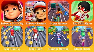 Subway Surf City,Subway Surf,Super Runner,,Tag With Ryan,Bus Rush 2,Bus Rush,Runner Heroes screenshot 4