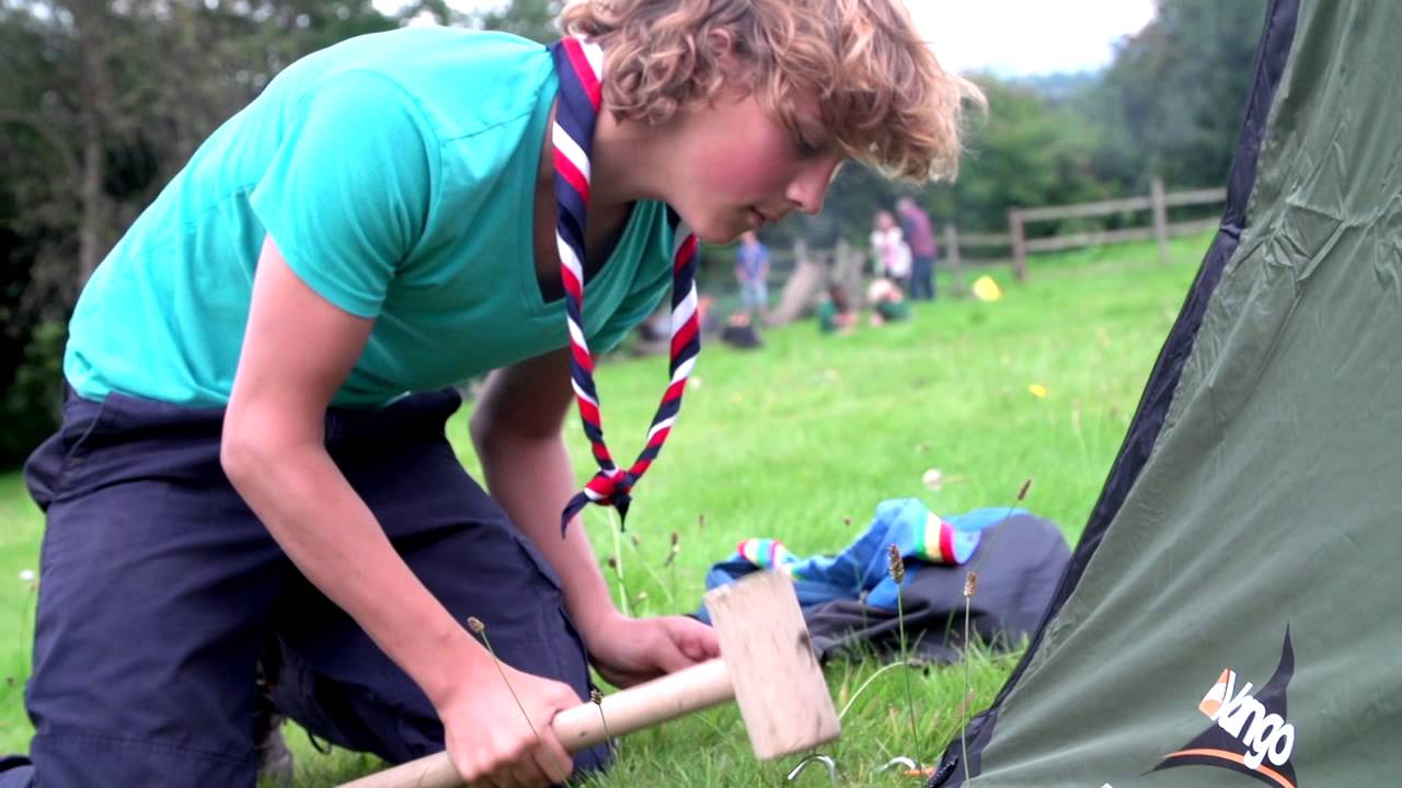 Explorer Scouts - Pitching a Vango inner first Blade 100