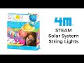 4m  steam powered kids  solar system toys string lights