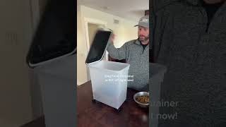 We love finding amazon finds for the home! This dog food container is 15% off right now! #amazonhom