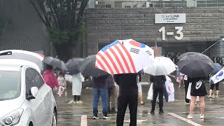 6.3항쟁 17일째   쏟아지는 비, 토요일아침  당일투표 수개표