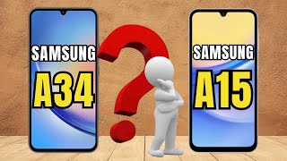 SAMSUNG A34 5G VS SAMSUNG A15 5G | COMPARATIVO  📱 @canaldwn