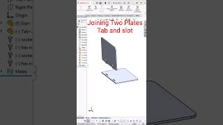 Smart Laser Cut Joint for Strong 90° ConnectionsTab and slot #3dcad #3ddesign #solidworks#3dmodel