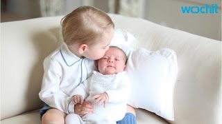 Kate Middleton snapped new photos of her littlest loves, newborn baby Princess Charlotte and big brother Prince George, and Kensington Palace has shared them with the world.
The pics, which show Georg