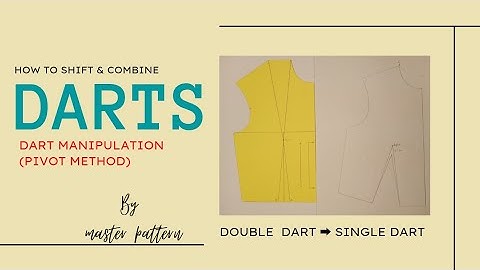 #Dart Manipulation. (#Double Dart to Single Dart). #Pattern Making