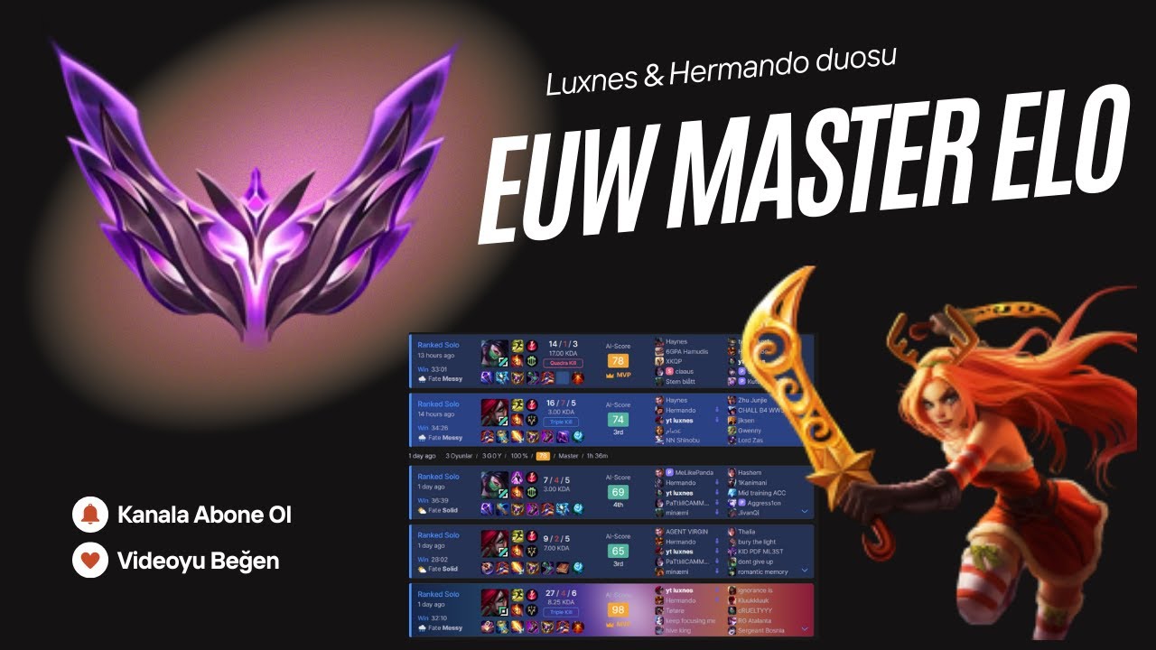yemek yerken bunu izle II EUW MASTER ELO KATARINA & AKALI
