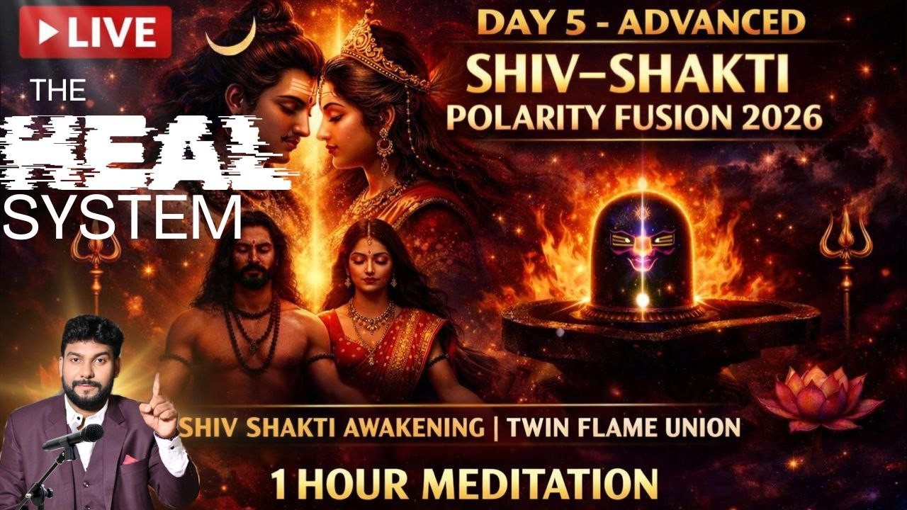 Live DAY 5 – Advanced Shiv–Shakti Polarity Fusion 2026 🔱 Shiv Shakti Awakening | Twin Flame Union