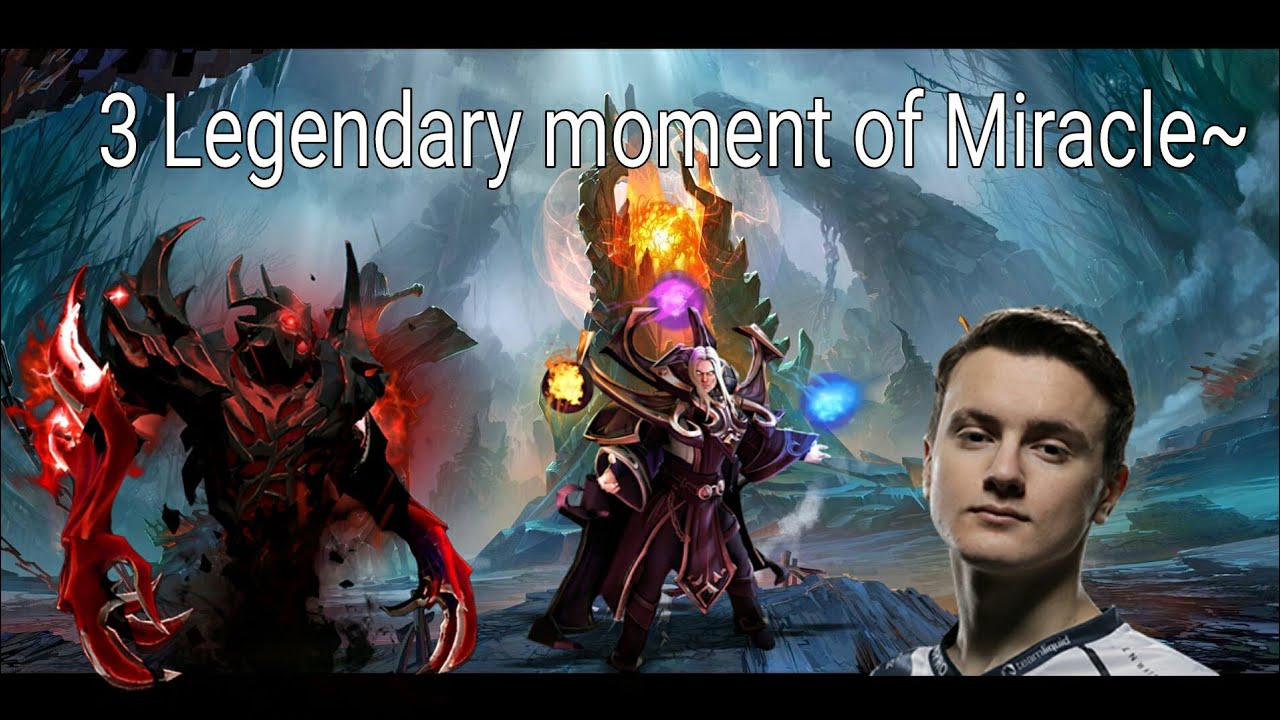3 Legendary Moments of Miracle invoker combo and shadow fiend juke ...