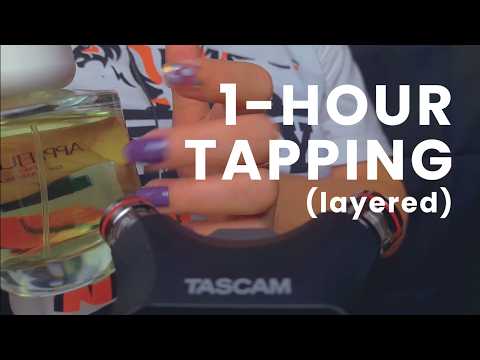 1-HOUR TAPPING ASMR (layered sounds) - NO TALKING