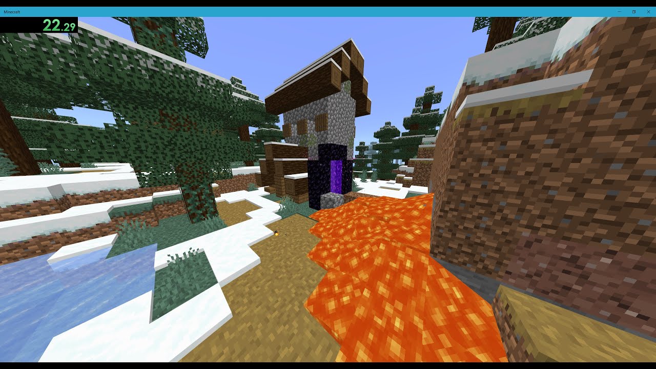 [FWR] Minecraft Bedrock Set Seed Glitchless Speedrun in 2:09 - YouTube