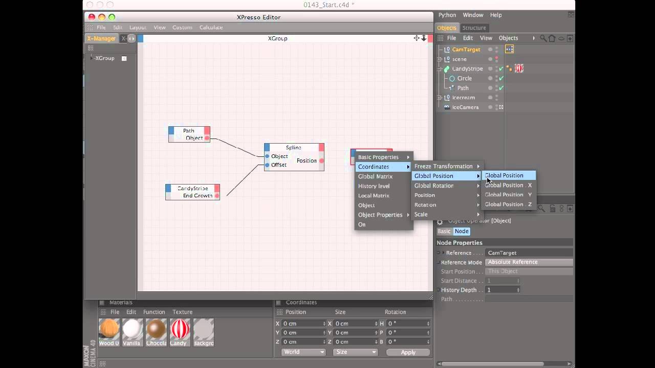 Target a camera to an animated curve in Cinema 4D - YouTube