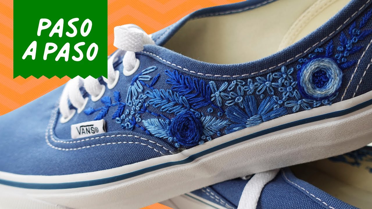 👟 Cómo BORDAR tus Zapatillas (Tenis) a Mano 🧵 PASO A PASO