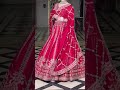 ROYAL BRIDAL RED LEHENGA 👰‍♀️💖 Stunning Wedding &amp; Party Look ✨ #shorts #bridallehenga #partywear
