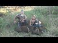 Lady Hunter Kills Big Boar Calling hogs