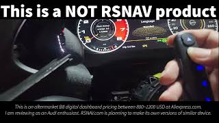 Very first aftermarket Virtual Cockpit for Audi A4, Q5 B8 cars Worth it