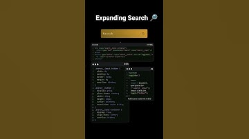 Expanding Search Bar in HTML CSS #searchbar #animation #webdesign #animatedbutton #shorts#shortsfeed