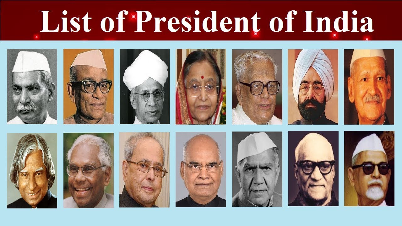 List Of Indian President With Photo And Important Details President 