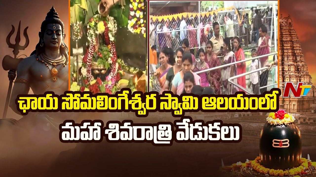Maha Shivratri Celebrations in Chaya Someshwara Temple At Nalgonda | Ntv
