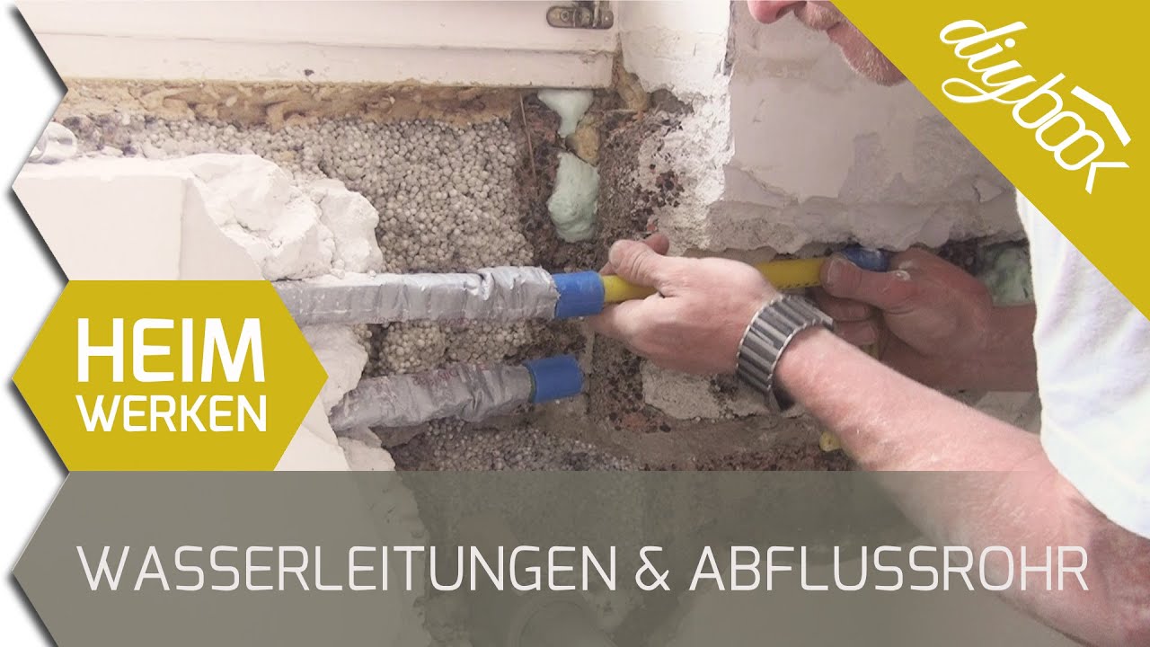 Update Wasserleitungen und Abflussrohr verlegen