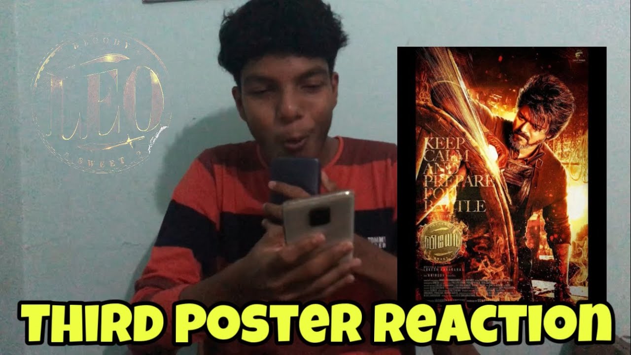 LEO Thalapathy Vijay Third Poster feast reaction🔥 | ഇത് തീ 🔥 Malayalam reaction