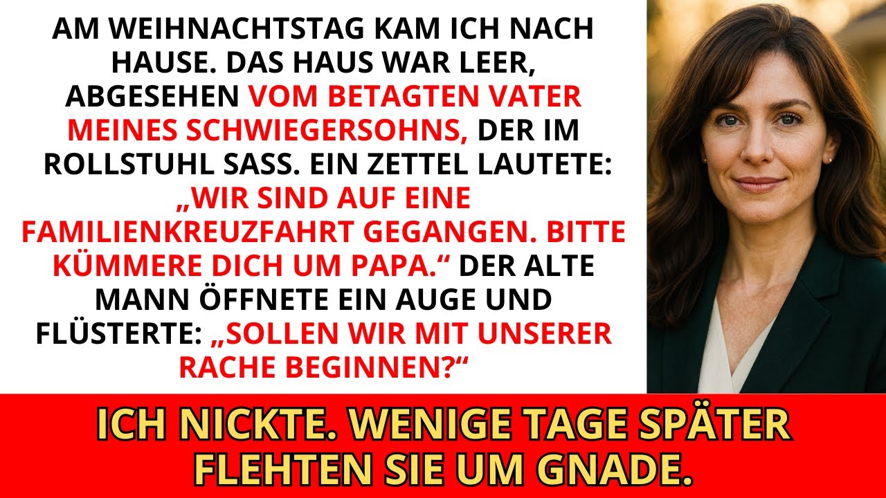 Meine Familie machte zu Weihnachten eine Reise und ließ mich allein zurück, um mich um den Stiefv...