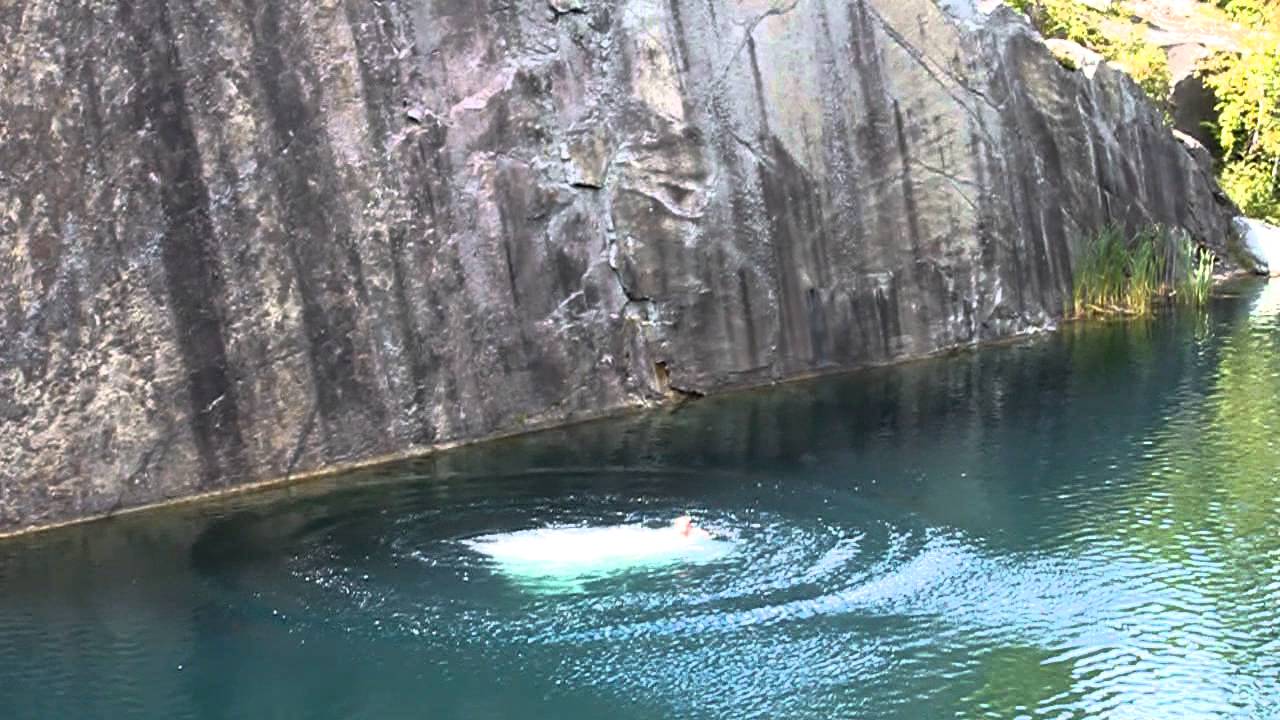 80 FOOT CLIFF JUMP! Vermont Quarries YouTube