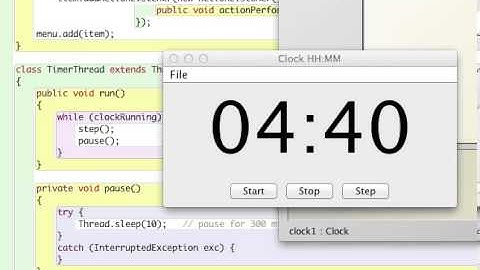 Y10 12-hr clock in Greenfoot