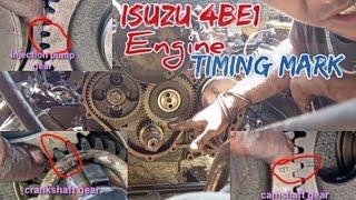 ISUZU 4BE1 TIMING MARK|EGINE SET TIMING MARK | paano ba ang tamang timing mark ng makina