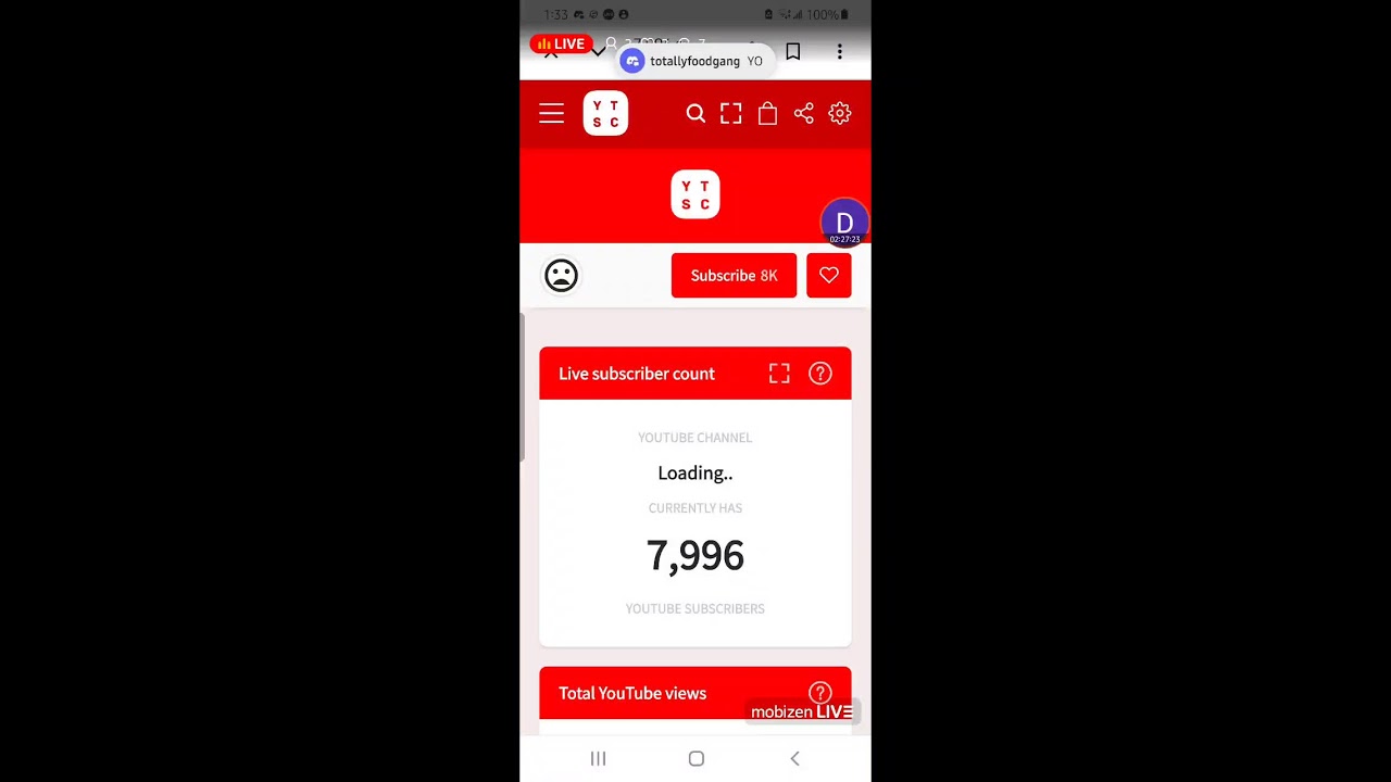 hitting 8k subscribers